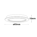 ISOLED LED furniture recessed spotlight MiniAMP with lens, 24V DC, IP44, � 6.5cm, 4W 3000K 250lm 60�, CRI>90, fixed, dimmable