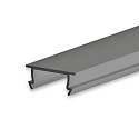 Accessory for profile SURF10 - cover COVER44, black / matt, 200cm