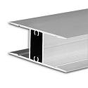 Opbouwprofiel HIDE DOUBLE up down, aluminium