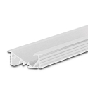 LED recessed profile FURNIT6 D for furniture mounting, 42� tilted, aluminium, 200cm, white RAL 9003