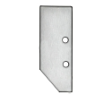 Eindkap HIDE ASYNC, aluminium