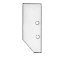 Eindkap HIDE ASYNC, aluminium