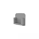 Eindkap FINISH - E210 flush, zonder kabelopening, grijs
