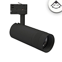 3-fase spot FOCUS ADJUST 24W draaibaar, roteerbaar, schakelbaar, focusseerbaar IP20, zwart 