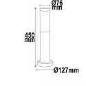 ISOLED Lichtpaal cilindrisch E27 IP44, dimbaar
