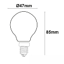 ISOLED LED Lamp druppel ILLU set van 3, schakelbaar E14 4W 400lm 2700K 360� CRI 80-89 