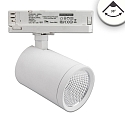 3-fase spot FOCUS FIX 38� draaibaar, roteerbaar, schakelbaar IP20, wit 