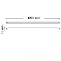 ISOLED Lineair licht PROFESSIONAL 3-polig, schokbestendig, schakelbaar IP66, zilver  35W 5500lm 4000K 120� 120� CRI 80-89 120cm