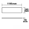 ISOLED LED paneel HCL LINE 1200 5-polig, RGBW, 57W 3200lm RGBW 4000-5000K 120� 120� CRI 80-89