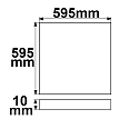 ISOLED LED paneel BACKLIGHT LINE 625 voor BAP, DALI aanstuurbaar, dimbaar 36W 3800lm 4000K 120� 120� CRI 90-100