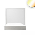 Plafondarmatuur PRO 120MM hoekig, CCT Switch IP20, wit dimbaar