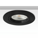 Inbouwframe GU10/MR16 rond, met lamphouder, zwart