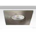 Inbouwframe GU10/MR16 hoekig, met lamphouder, aluminium geborsteld