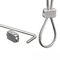 Touw houder, zilver