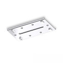Verbinder plat, mechanisch, opbouwversie, zilver