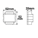 ISOLED dimmer SYS-PRO RF - PHASE TYPE CHOICE adjustable, ZigBee controllable, TRIAC, Sys-Pro controllable, white matt