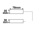 ISOLED Aansluitdoos 0.5-2.5MM�, MAX. 450V/16A 3-polig, bekabeld