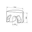 ISOLED Eindkap EC99 (GROUND-IN10) rond, set van 1, met kabelopening