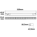 ISOLED track spot GRID LINE+ 32CM - TRACK48 rigid, switchable, magnetic mounting IP20, black 