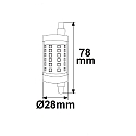 ISOLED LED linear lamp R7s 78mm 840 DIM clear 7,5W 78-850lm 4000K 360� CRI 80-89 dimmable