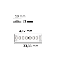 ISOLED LED stripe HEQ940 HIGH BRIGHT 240LED/M 140LM/W 2-polig