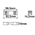 ISOLED Aansluiting 0.5-2.5MM�, MAX. 250V/10A 2-polig, bekabeld