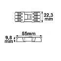 ISOLED Aansluiting 0.5-2.5MM�, MAX. 250V/10A 3-polig, bekabeld