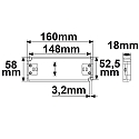 ISOLED LED driver IP20 - 48V - 0-60W SELV flat, voltage constant, switchable