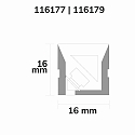 ISOLED Volledig gesiliconiseerde ledstrip NEON930 TWIST+BEND B16H16 2-polig