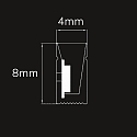 ISOLED Volledig gesiliconiseerde ledstrip NEONPRO950 CUSTOM B04H08 2-polig