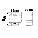 ISOLED control unit DALI MASTER PUSH - 4 ADDRESSES / GROUPS / SCENES digital DALI dimming output