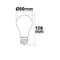 ISOLED LED lamp peervorm A60 CL - EFFICIENCY 215LM/W schakelbaar A60 helder E27 4W 108-840lm 3000K 360� CRI 90-100