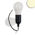 socket CONSTRUCTION WORKLIGHT WITH E27 BULB set of 1, switchable, black