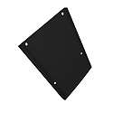 Eindkap EC113 (LAMP30 V1+V2 / U-COVER63) set van 2, zwart