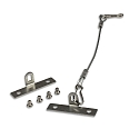 Beveiligingskabel LAMP30 V1 (WITH ISO-113641) met adapter, chroom