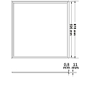 ISOLED mounting frame FRAME 625 IP42, white 