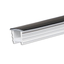toebehoren Profiel omslag FLEX-COVER10 TWIST+BEND, opaal, zwart 500cm