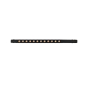 ISOLED Rasterarmatuur op rail TRACK48 LINE+ MINI ON-OFF 34CM schakelbaar, prismatisch IP20, zwart mat 