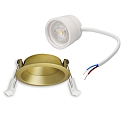 ISOLED Inbouwspot BACK68 draaibaar IP20, goud dimbaar
