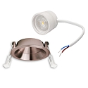 ISOLED Inbouwspot BACK68 draaibaar IP20, ros�goud dimbaar