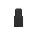 ISOLED Eindkap TRACK48 H50 2 stuks, met omslag, zwart