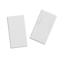 end cap TRACK48 H50 2 pcs., with cover, white