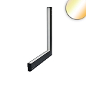 Hoeklamp op rail TRACK48 verticaal IP20, zwart dimbaar