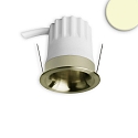 Inbouwspot BACK32 rond, set terug IP20, messing dimbaar