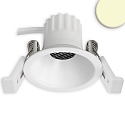 Inbouwspot BACK45 rond, set terug IP20, wit dimbaar