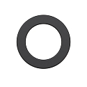 Ring SPHERE-68, zwart