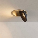 ISOLED Inbouwarmatuur SPHERE draaibaar, roteerbaar IP54, goud, zwart dimbaar 10W 500lm 2700K CRI 90-100