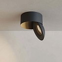 surface luminaire SPHERE IP54, black dimmable