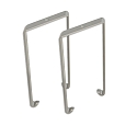 ISOLED bracket HALON Z64, silver