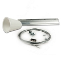toebehoren Touwophanging CLASSIC SURFACE mechanisch, 1 Stuk, met Plafondcup, rvs 200cm